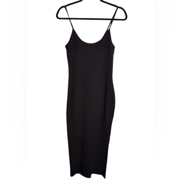 Alexis Ribbed Cami Midi Dress - Black Meshki NWT Size Large - Picture 6 of 9